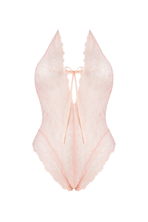 Lannuit Peach - koronkowe body