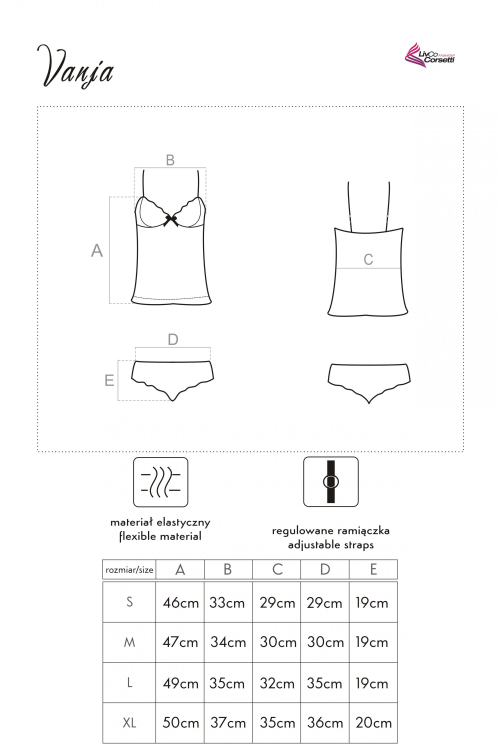 Zmysłowa Koszulka Damska Vanja LC 90057 LivCo Corsetti Fashion