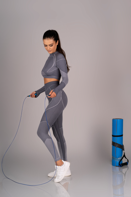 Gym 847 - komplet na siłownię szary