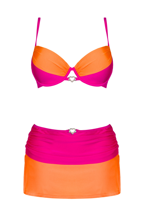 Chitose Orange - komplet bikini plus spódniczka