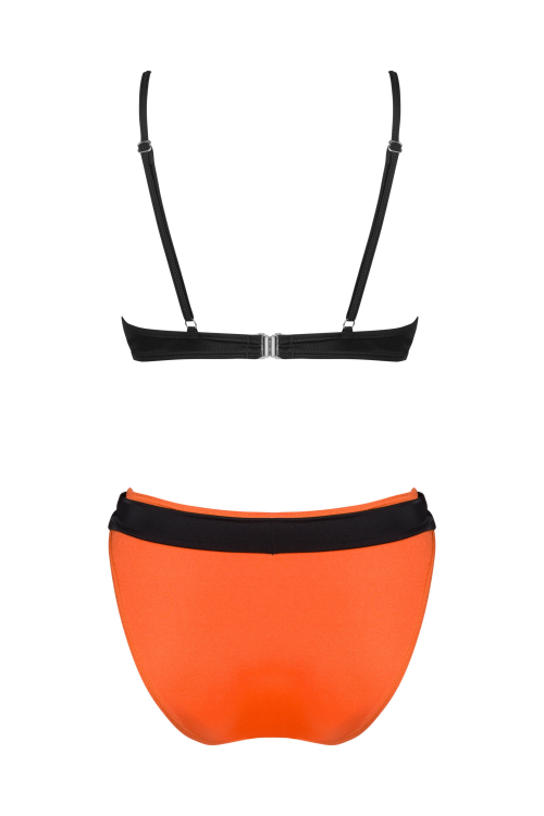 Lasair Orange - bikini czarno pomarańczowe