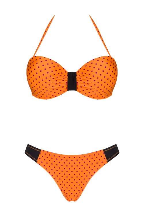 Sansa Orange - pomarańczowe bikini w kropeczki