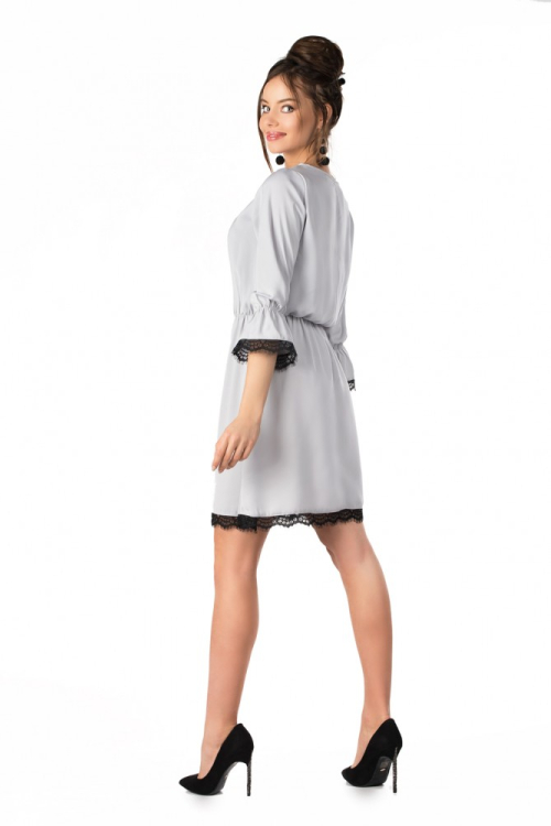 Shanice Grey - klasyczna sukienka szara