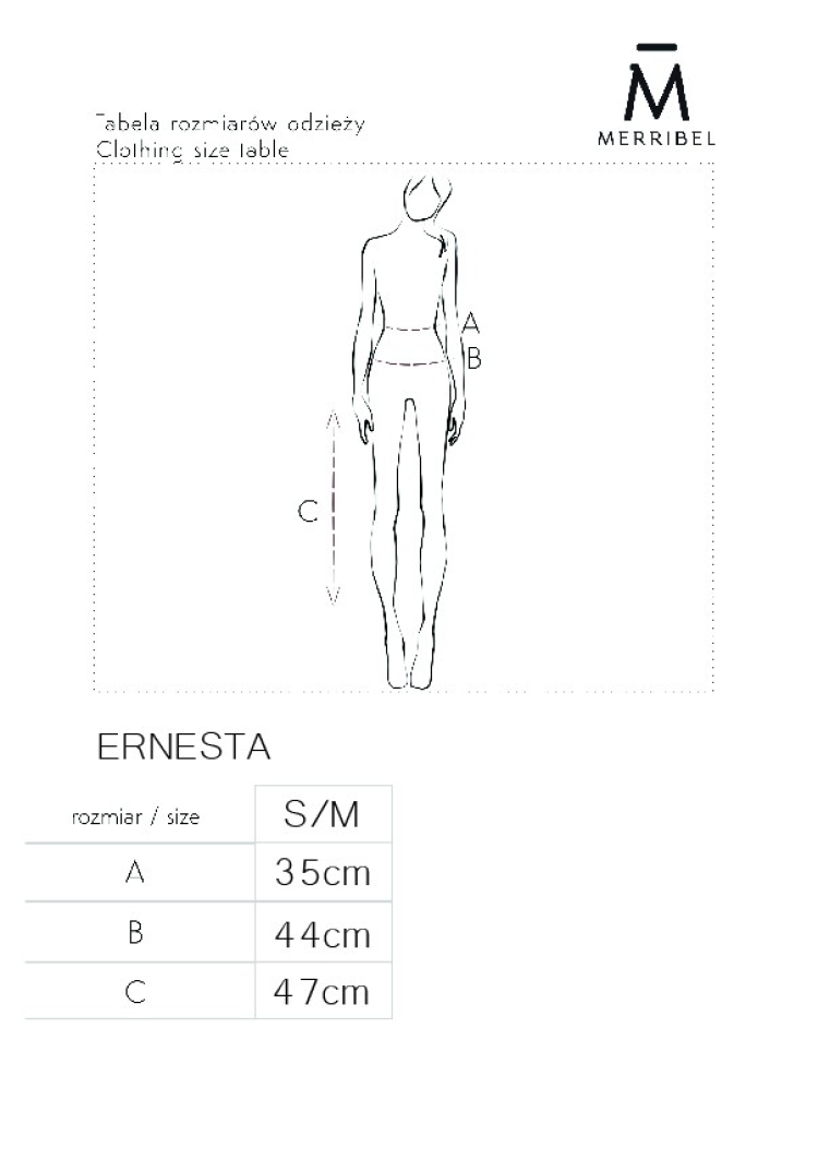 Ernesta Black - komplet bluzka i spódnica