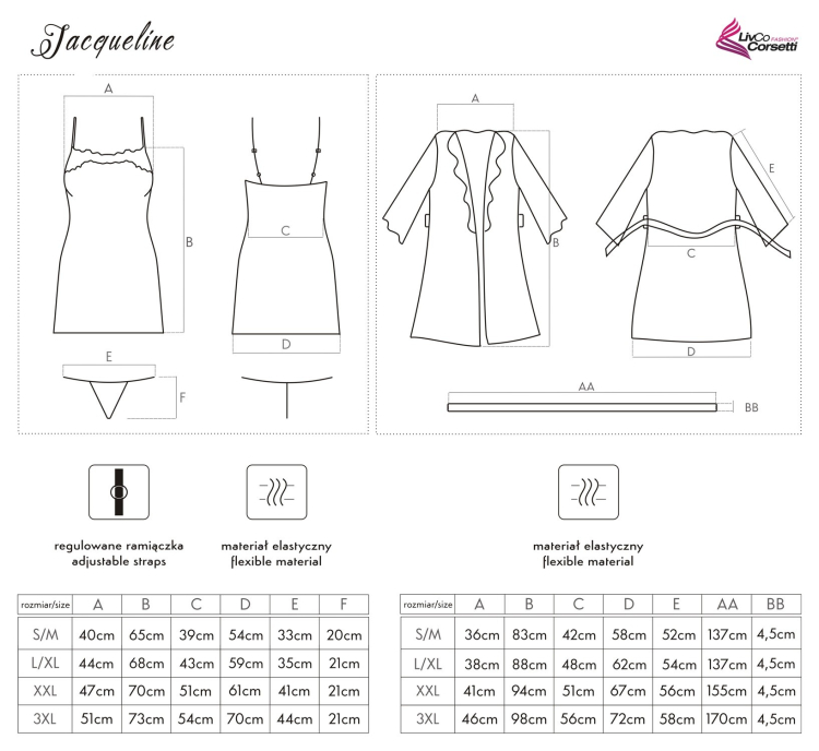 Jacqueline - zmysłowy komplet czarny