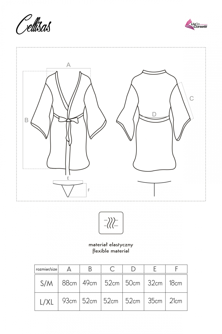 Cellisas Dubarry - elegancki szlafrok z koronki