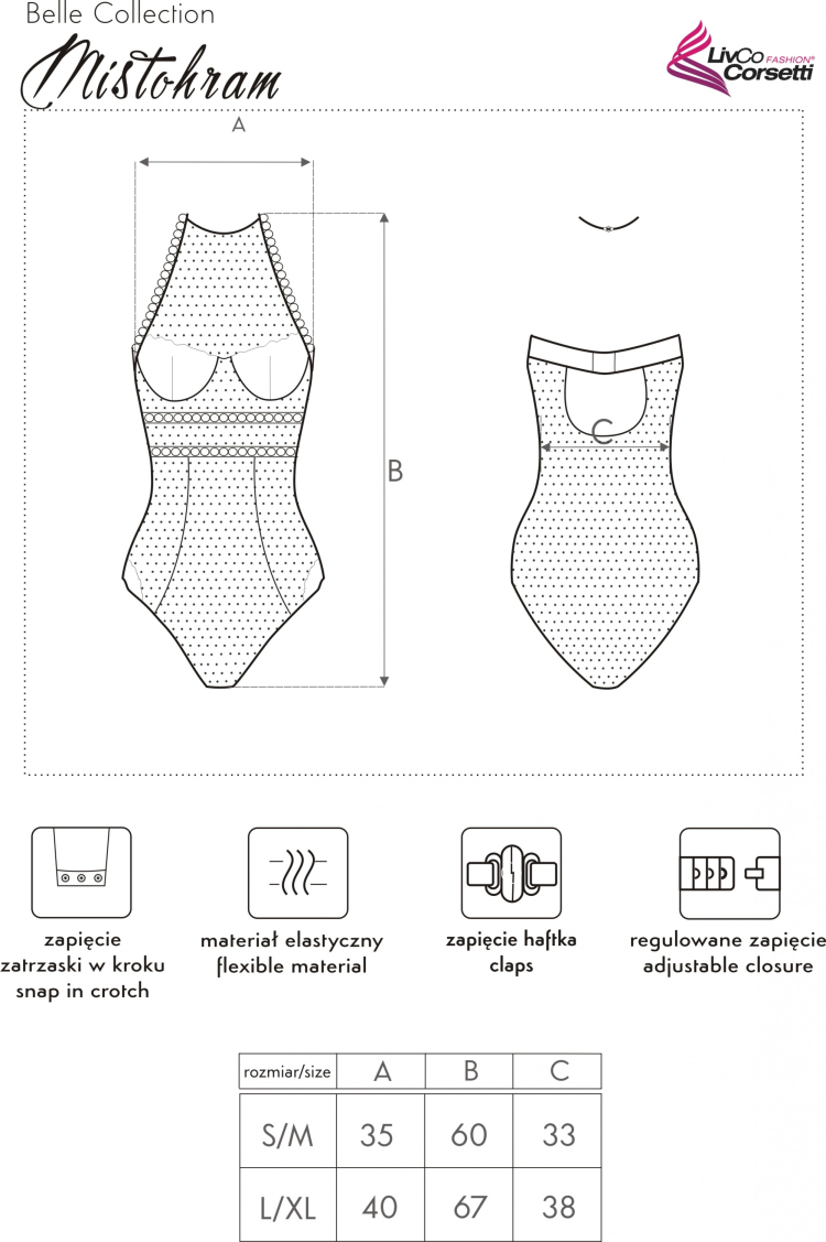 Mistohram - cieliste prześwitujące body