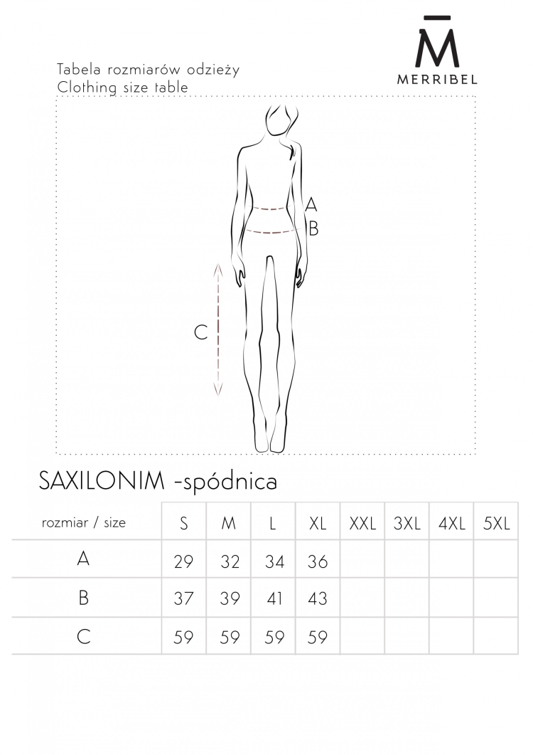 Saxilonim - komplet bluzka hiszpanka i spódnica