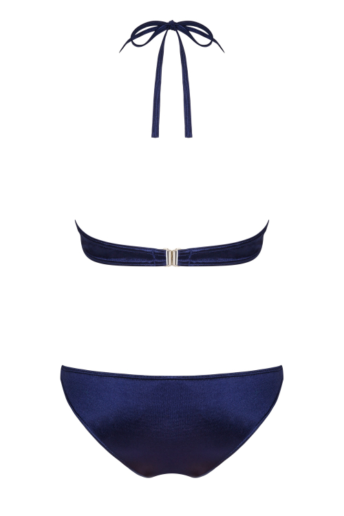 Tai - strój kąpielowy bikini granatowo srebrny